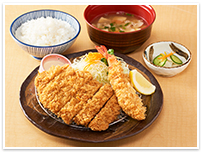 海老ロースかつ定食