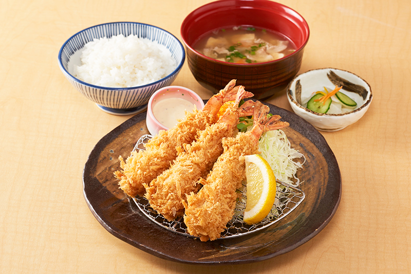 海老フライ定食